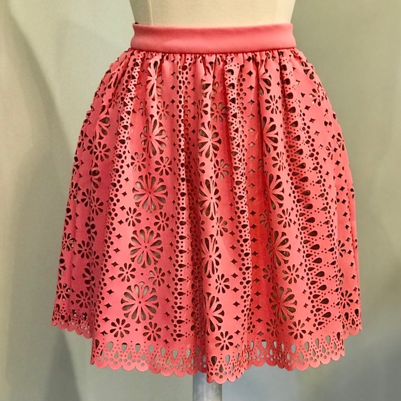 MANOUSH Rayure Fleur Neoprene Skirt NWOT - Picture 2 of 6